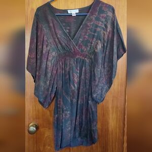 Blue Sky Butterfly Sleeve Dress